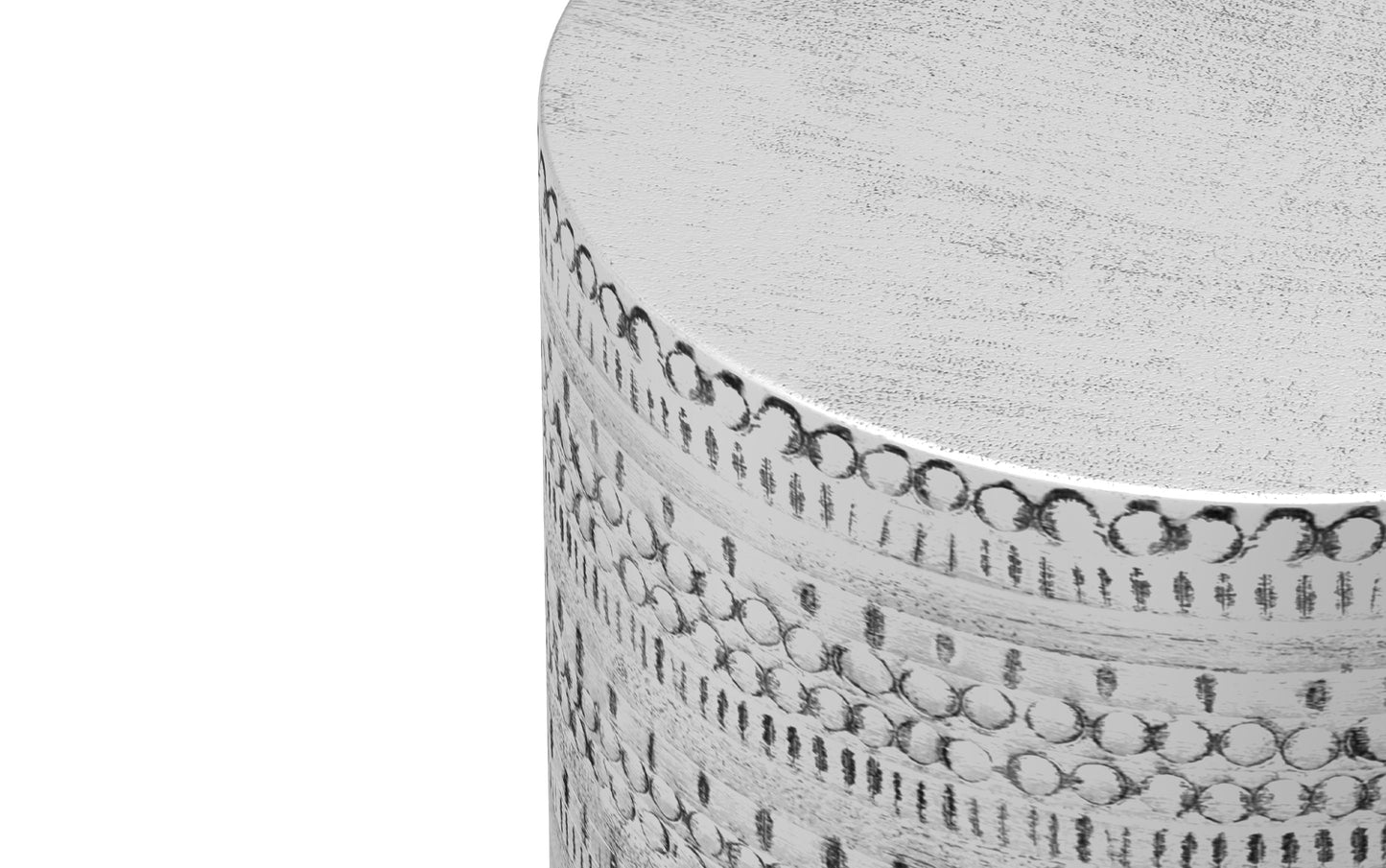Antique Silver | Johnsen Large Metal Accent Table