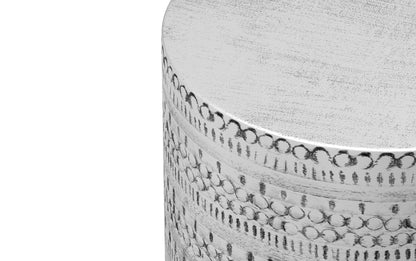 Antique Silver | Johnsen Large Metal Accent Table