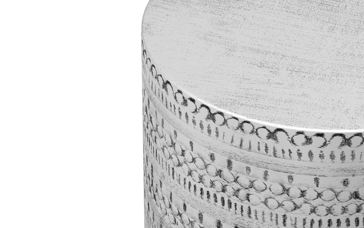 Antique Silver | Johnsen Large Metal Accent Table