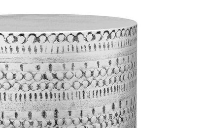 Antique Silver | Johnsen Large Metal Accent Table