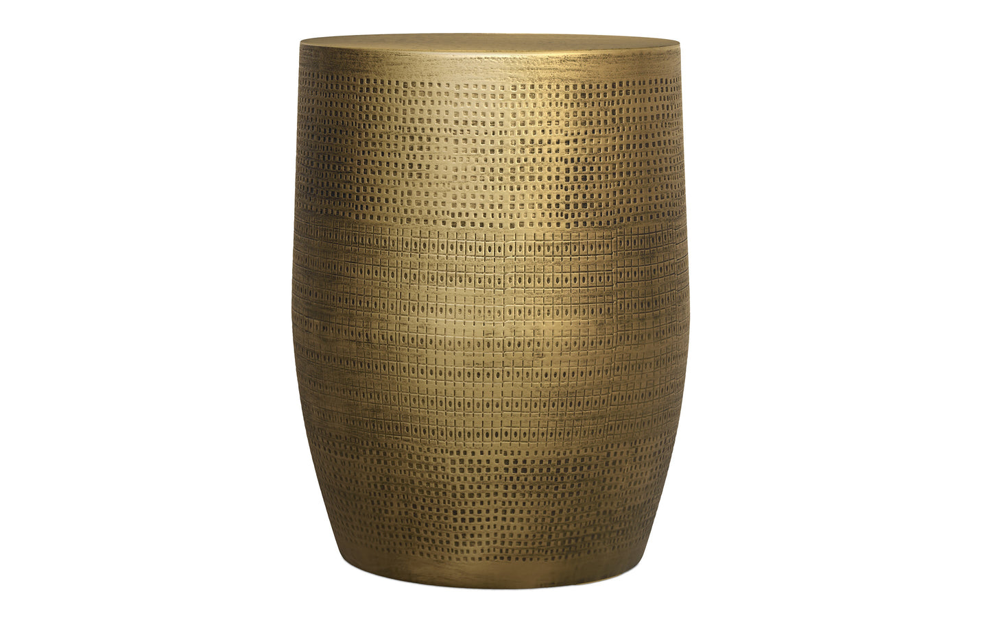 Antique Brass 15 inch | Johnsen 15 inch Morse Pattern Accent Table