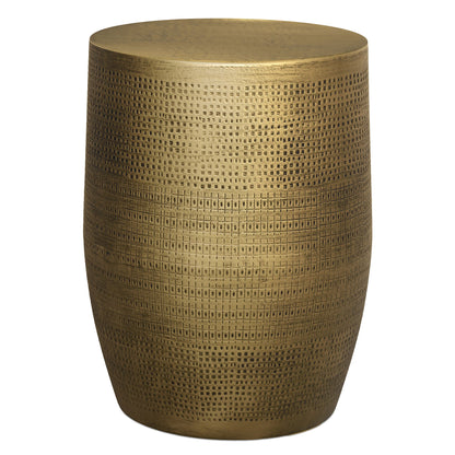 Antique Brass 15 inch | Johnsen 15 inch Morse Pattern Accent Table