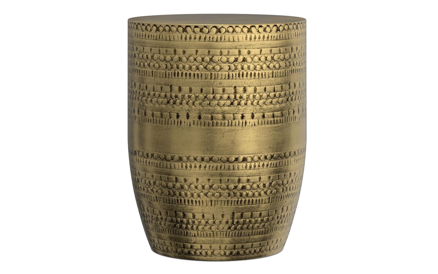 Antique Gold | Johnsen Large Metal Accent Table