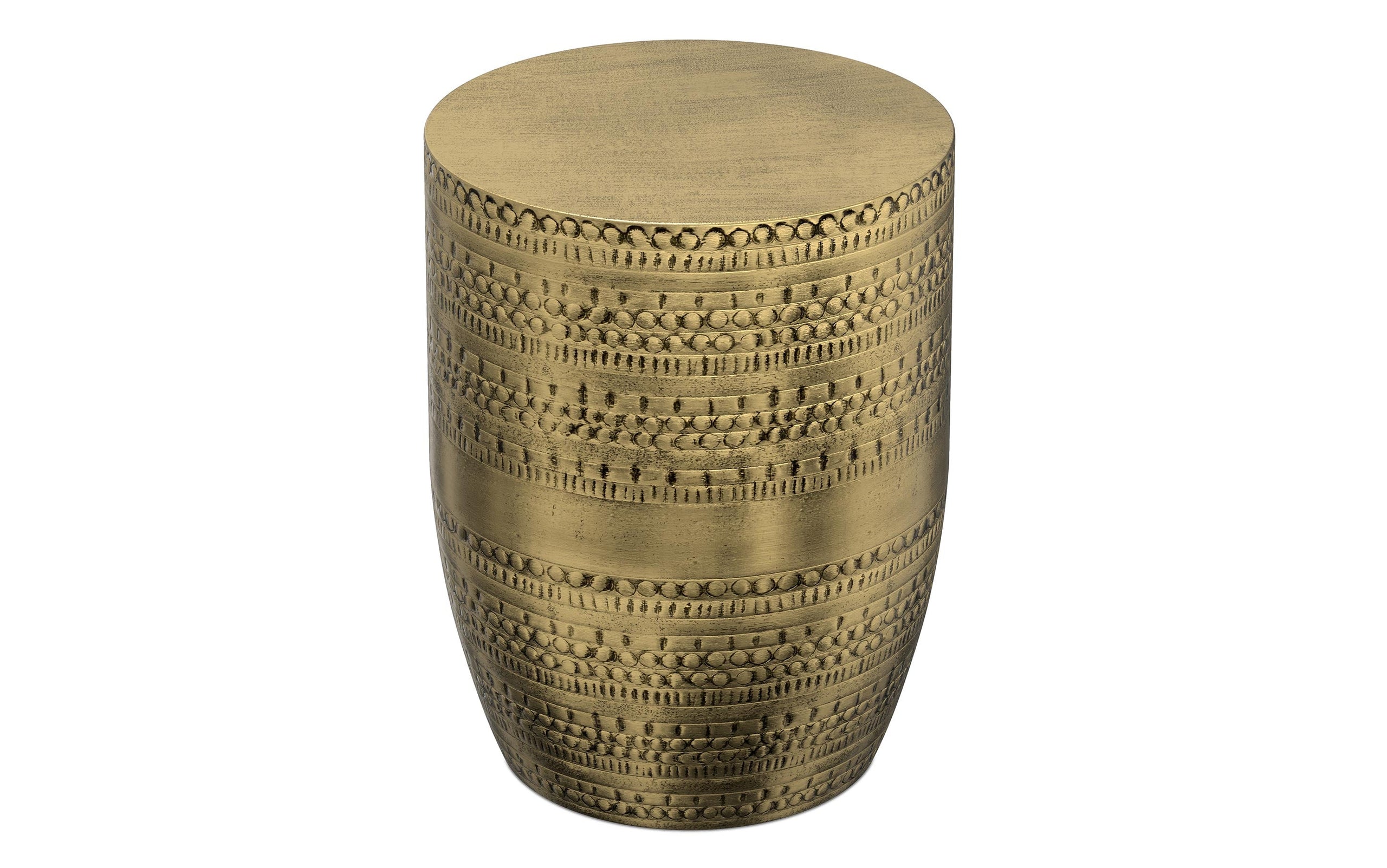 Antique Gold | Johnsen Large Metal Accent Table