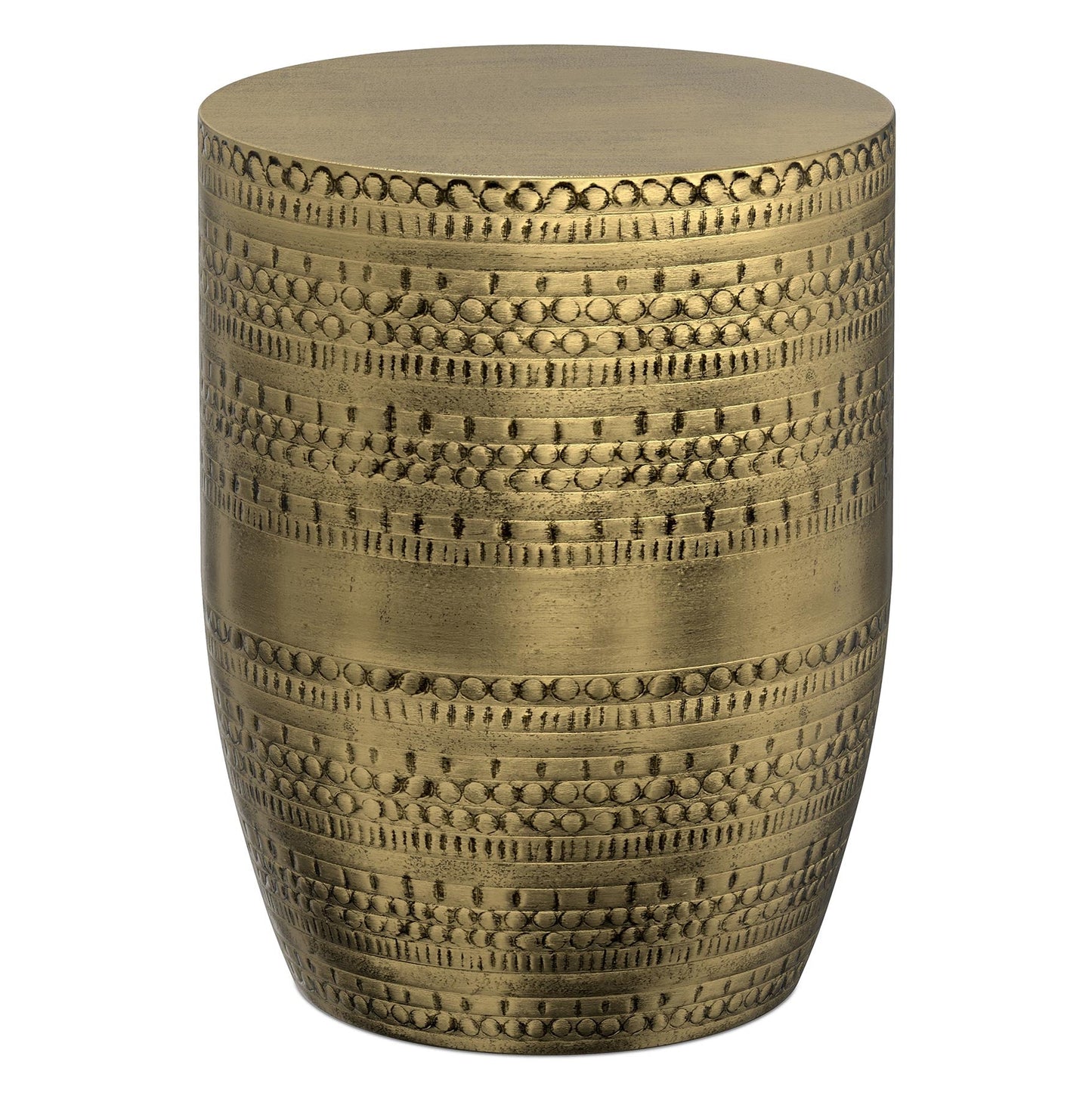 Antique Gold | Johnsen Large Metal Accent Table