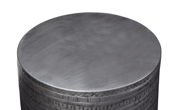 Antique Silver | Johnsen Large Metal Accent Table