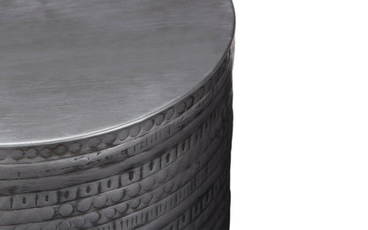 Antique Silver | Johnsen Large Metal Accent Table