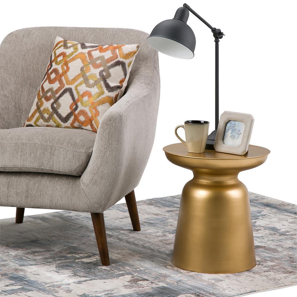 Gold 17 Inch | Toby Metal Accent Table