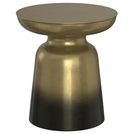 Black Gold Ombre 17 Inch | Toby Metal Accent Table