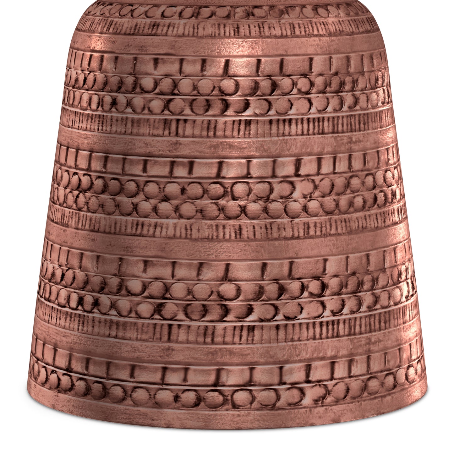 Antique Copper 17 Inch | Toby Metal Accent Table