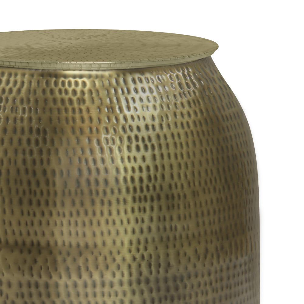 Antique Gold | Griffen Metal Storage Accent Table