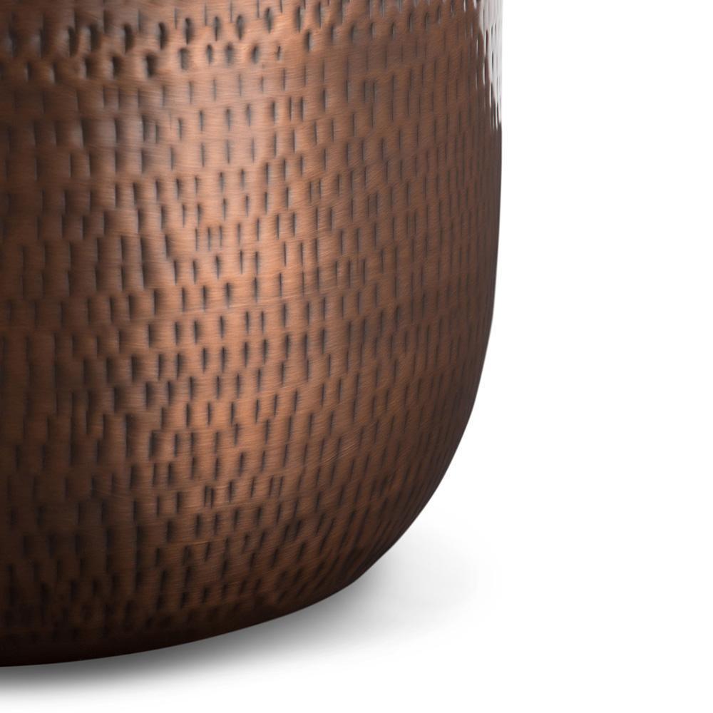  Antique Copper | Griffen Metal Storage Accent Table