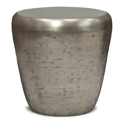 Antique Silver | Garvy 20 inch Metal Side Table