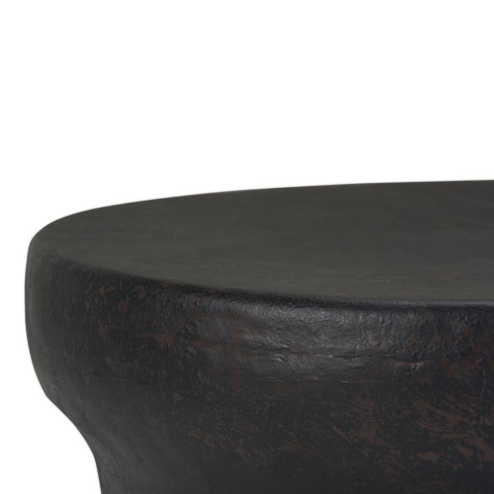 Garvy 33 inch Metal Coffee Table in Rustic Bronze