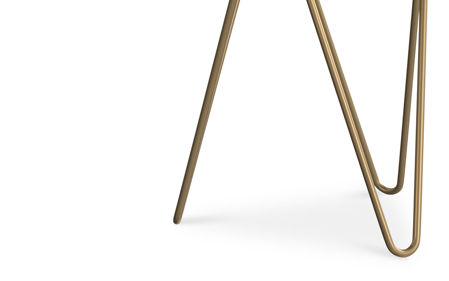 Patrice Metal Table in Dark Brown