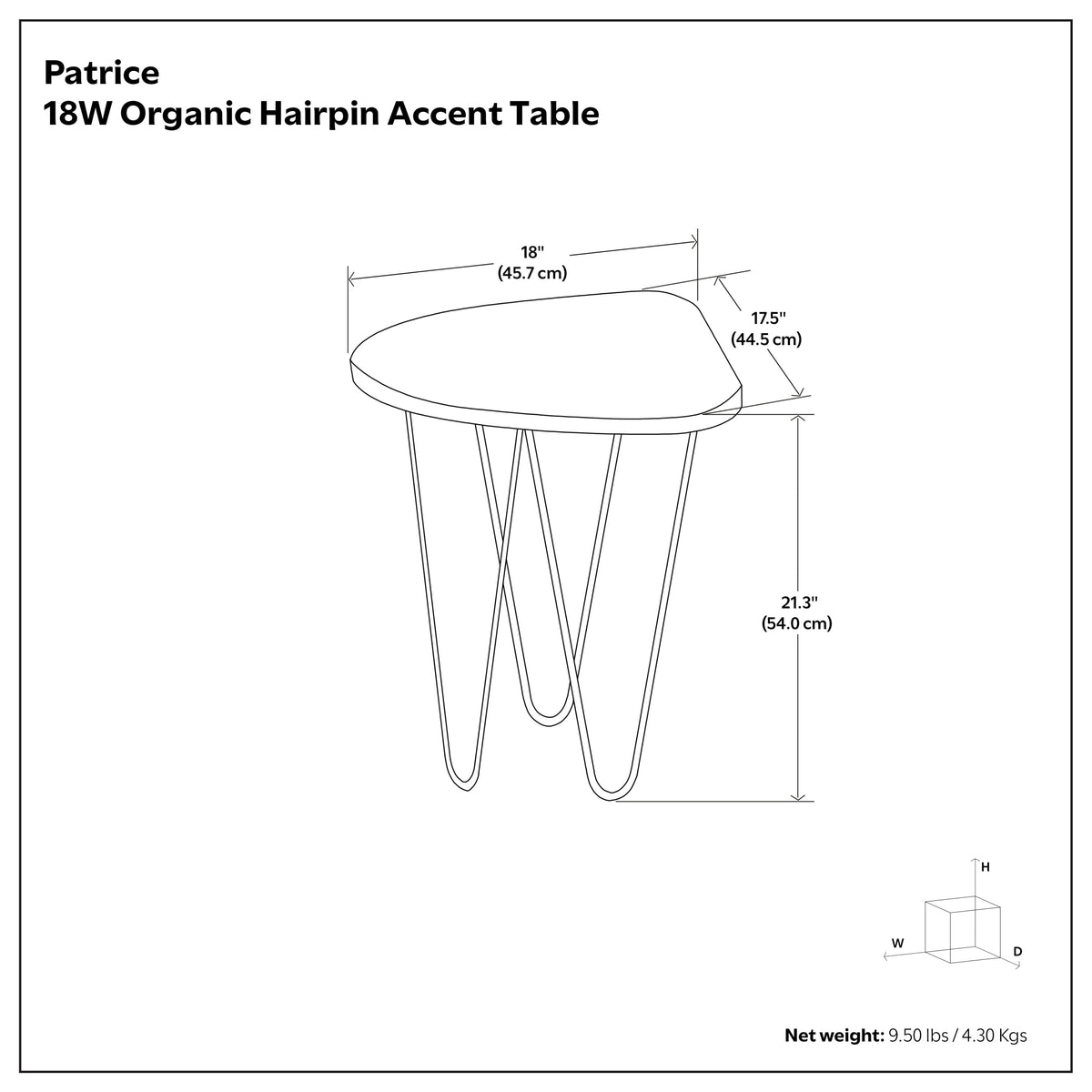 Natural and Gold | Patrice Metal Table