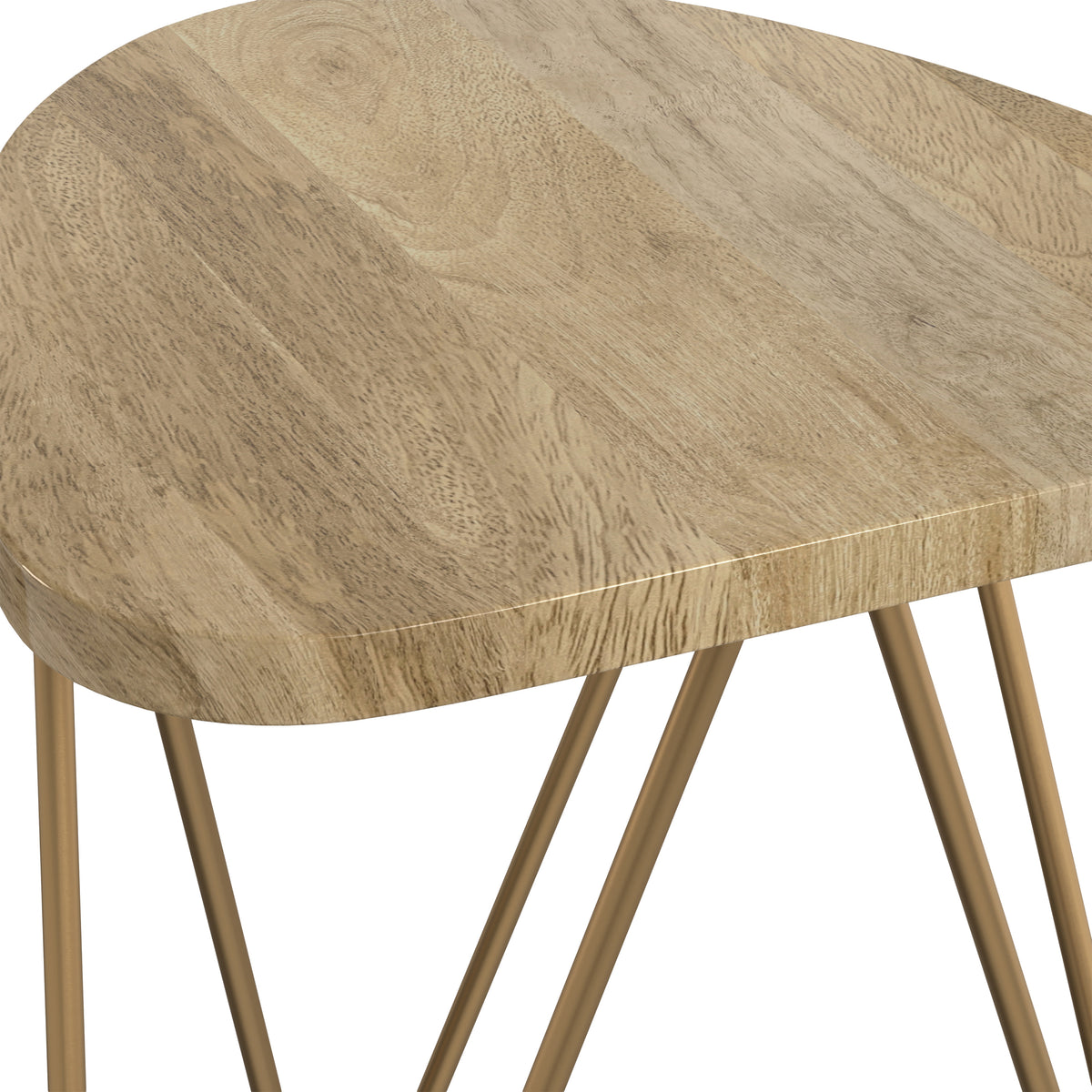 Natural and Gold | Patrice Metal Table