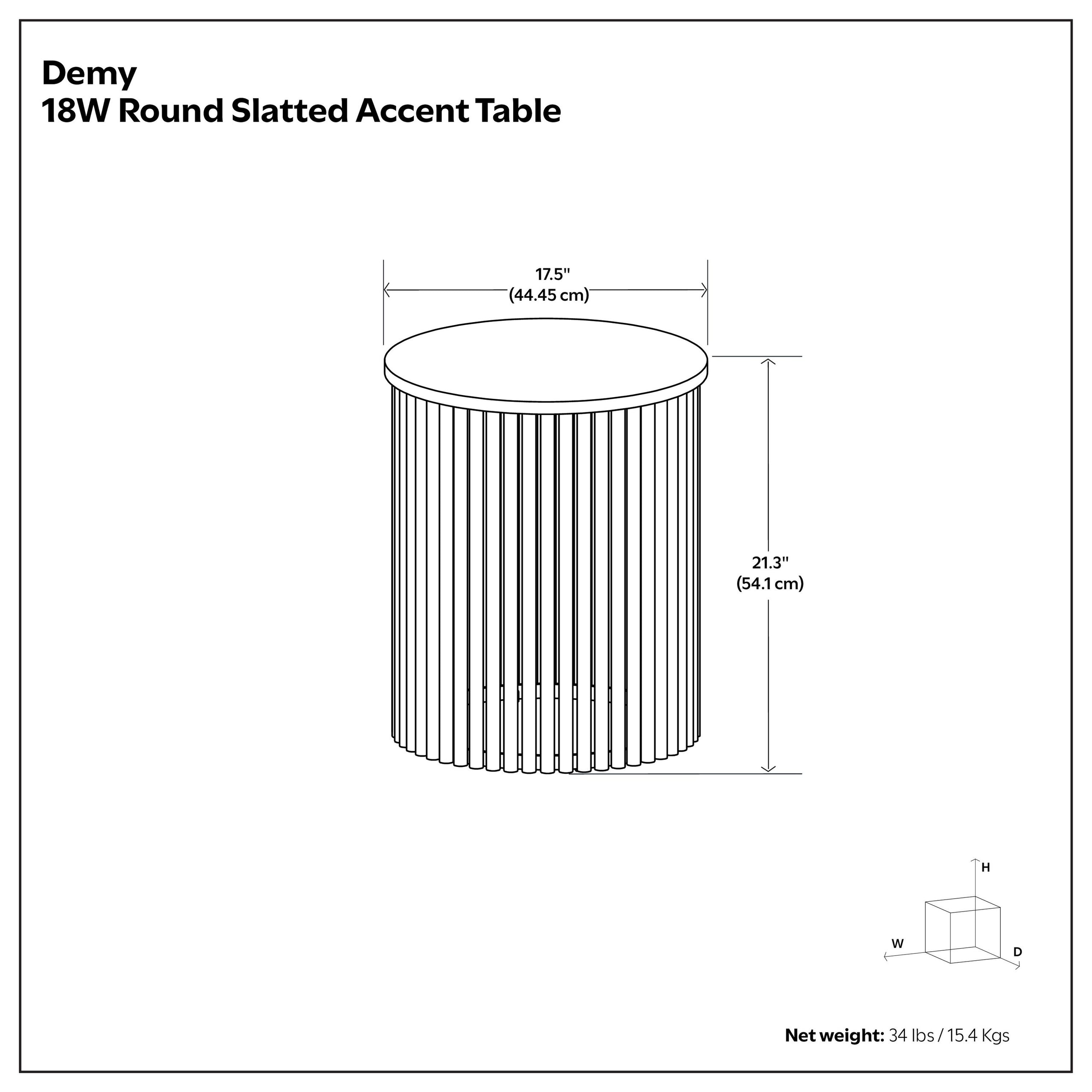 Black Marble and Black Marble | Demy Metal and Wood Accent Table