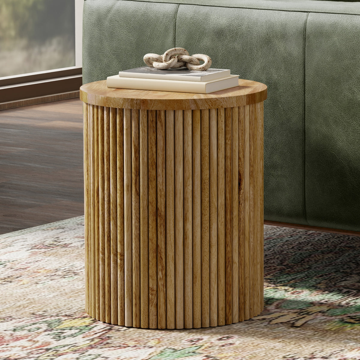 Natural | Demy 18 inch Accent Table