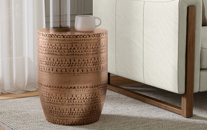 Antique Copper | Johnsen Large Metal Accent Table