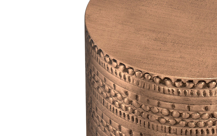 Antique Copper | Johnsen Large Metal Accent Table