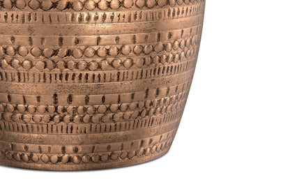 Antique Copper | Johnsen Large Metal Accent Table