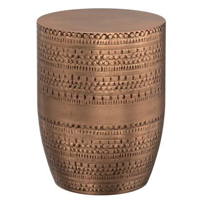 Antique Copper | Johnsen Large Metal Accent Table