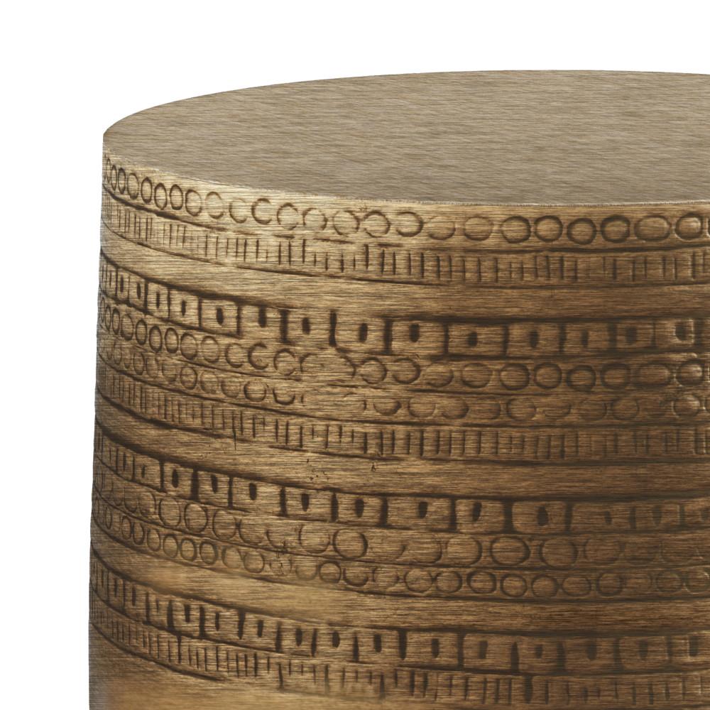 Antique Gold | Johnsen Large Metal Accent Table