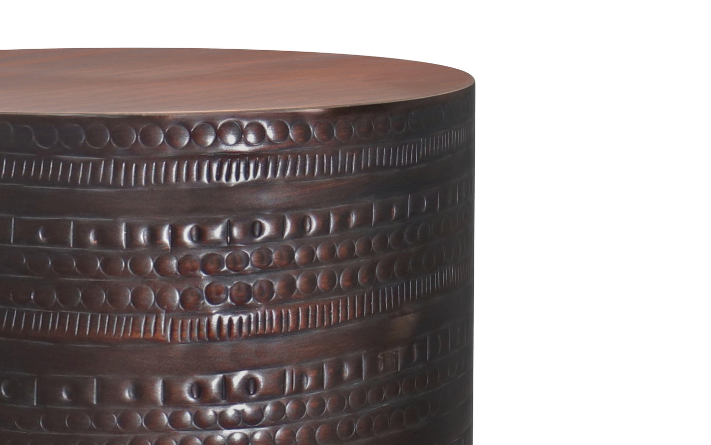 Oil Rubbed Bronze | Johnsen Large Metal Accent Table