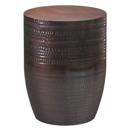 Oil Rubbed Bronze | Johnsen Large Metal Accent Table