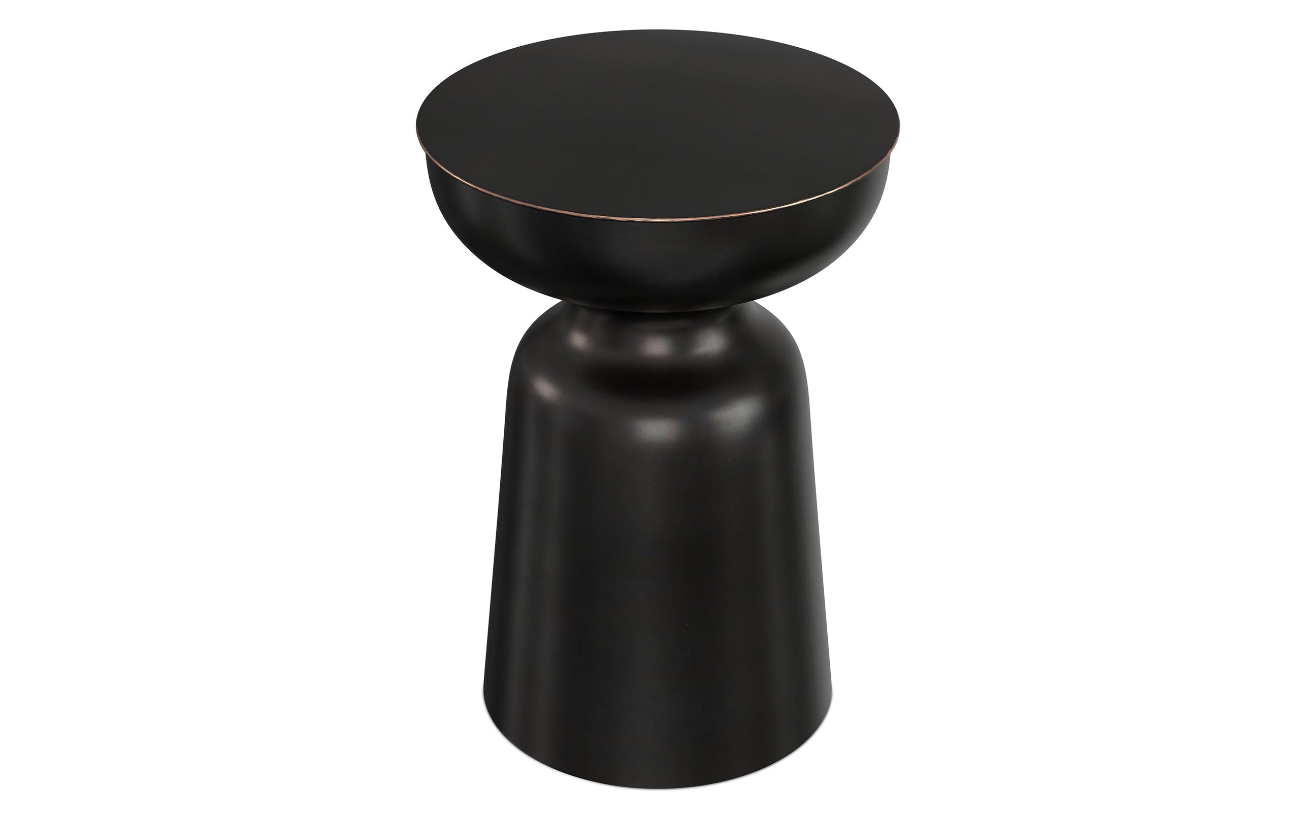 Antique Copper 18 Inch | Toby 18 inch Metal Accent Table