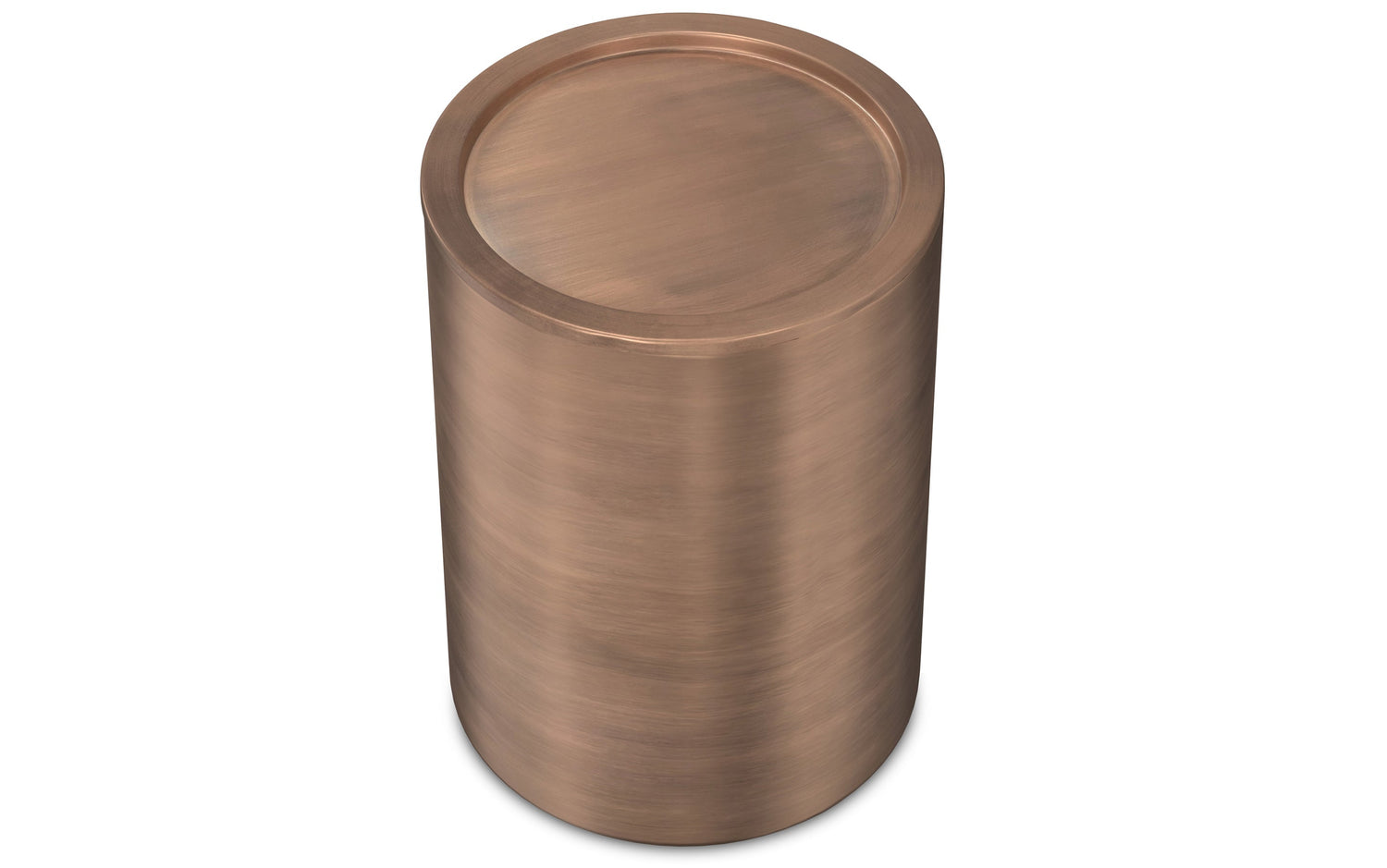 Antique Copper Smooth | Corbin Metal Side Table