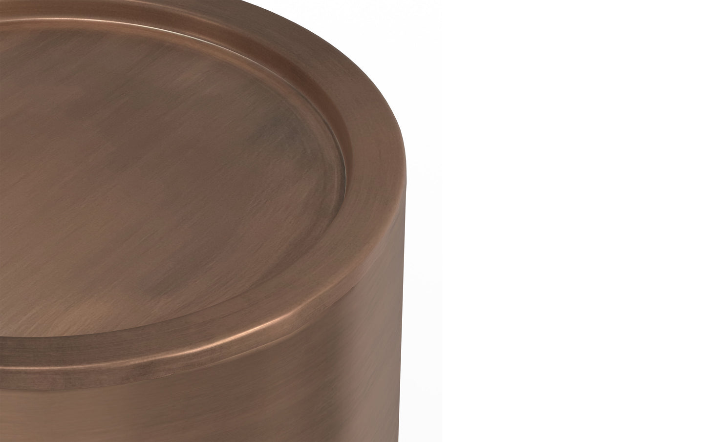 Antique Copper Smooth | Corbin Metal Side Table