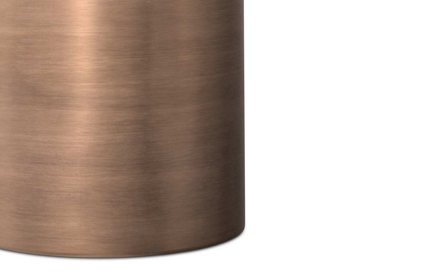 Antique Copper Smooth | Corbin Metal Side Table