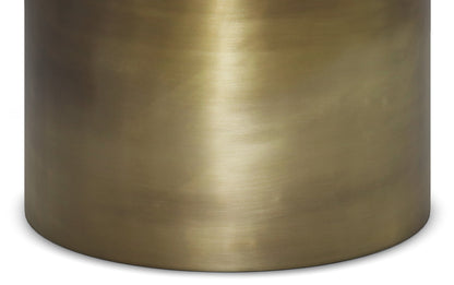 Antique Gold Smooth | Corbin Metal Side Table