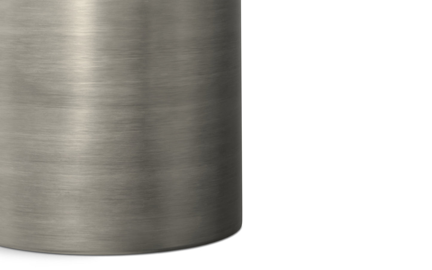 Antique Silver Smooth | Corbin Metal Side Table