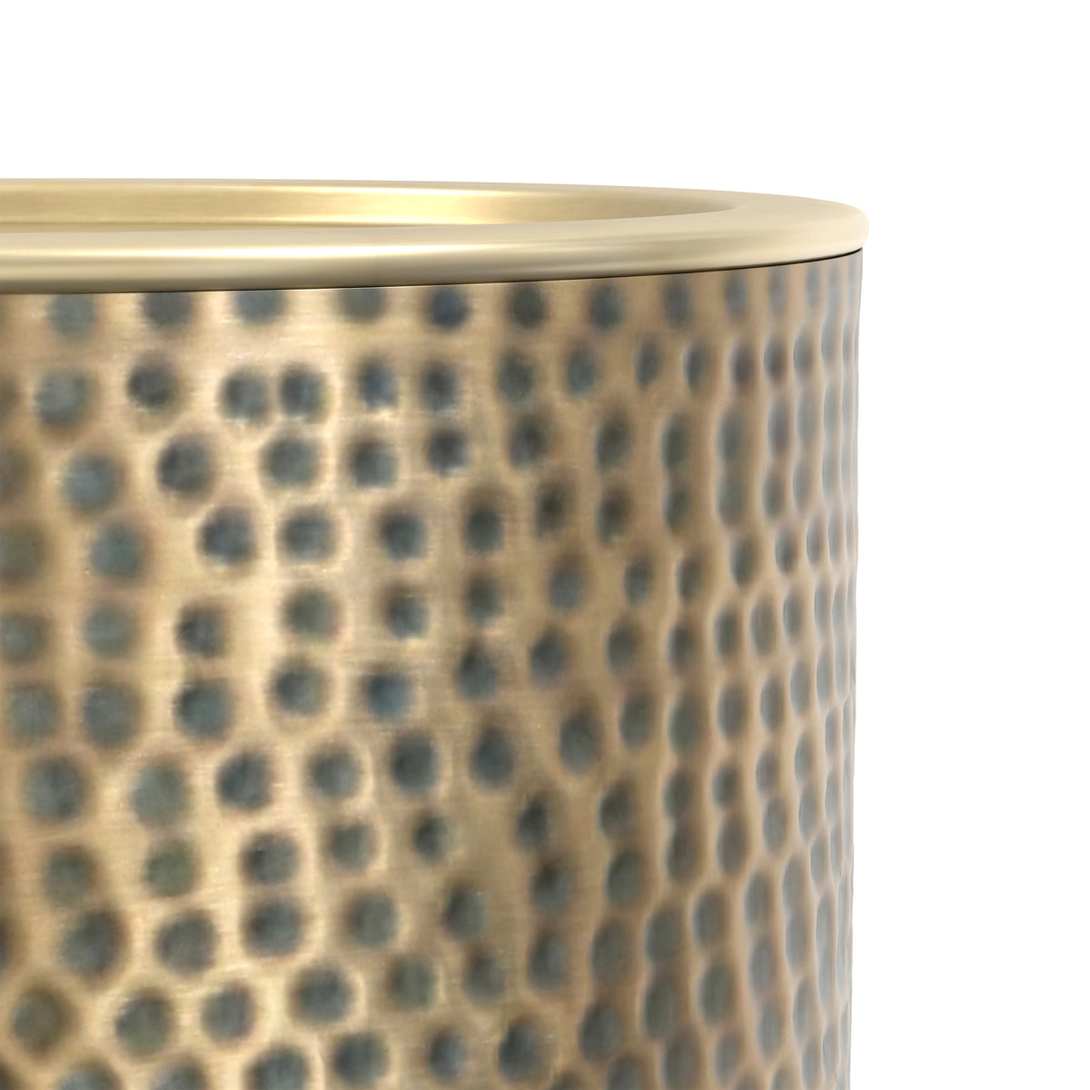 Antique Gold Hammered | Corbin Metal Side Table