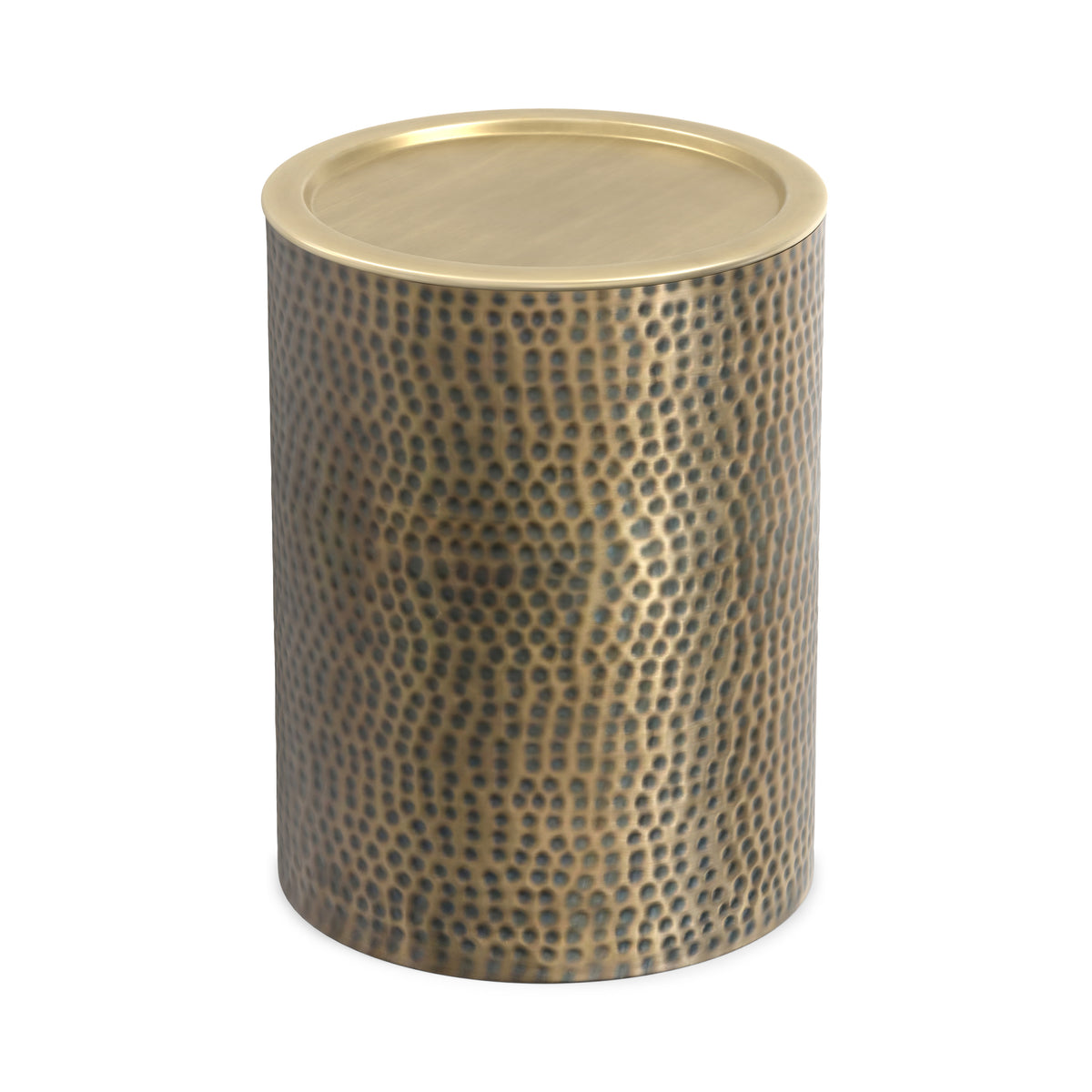 Antique Gold Hammered | Corbin Metal Side Table