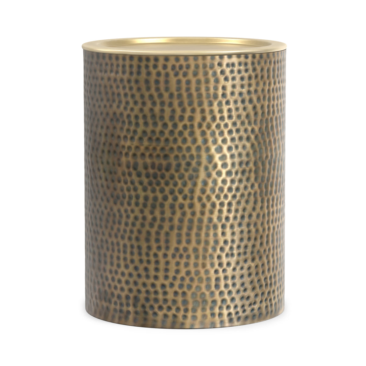 Antique Gold Hammered | Corbin Metal Side Table