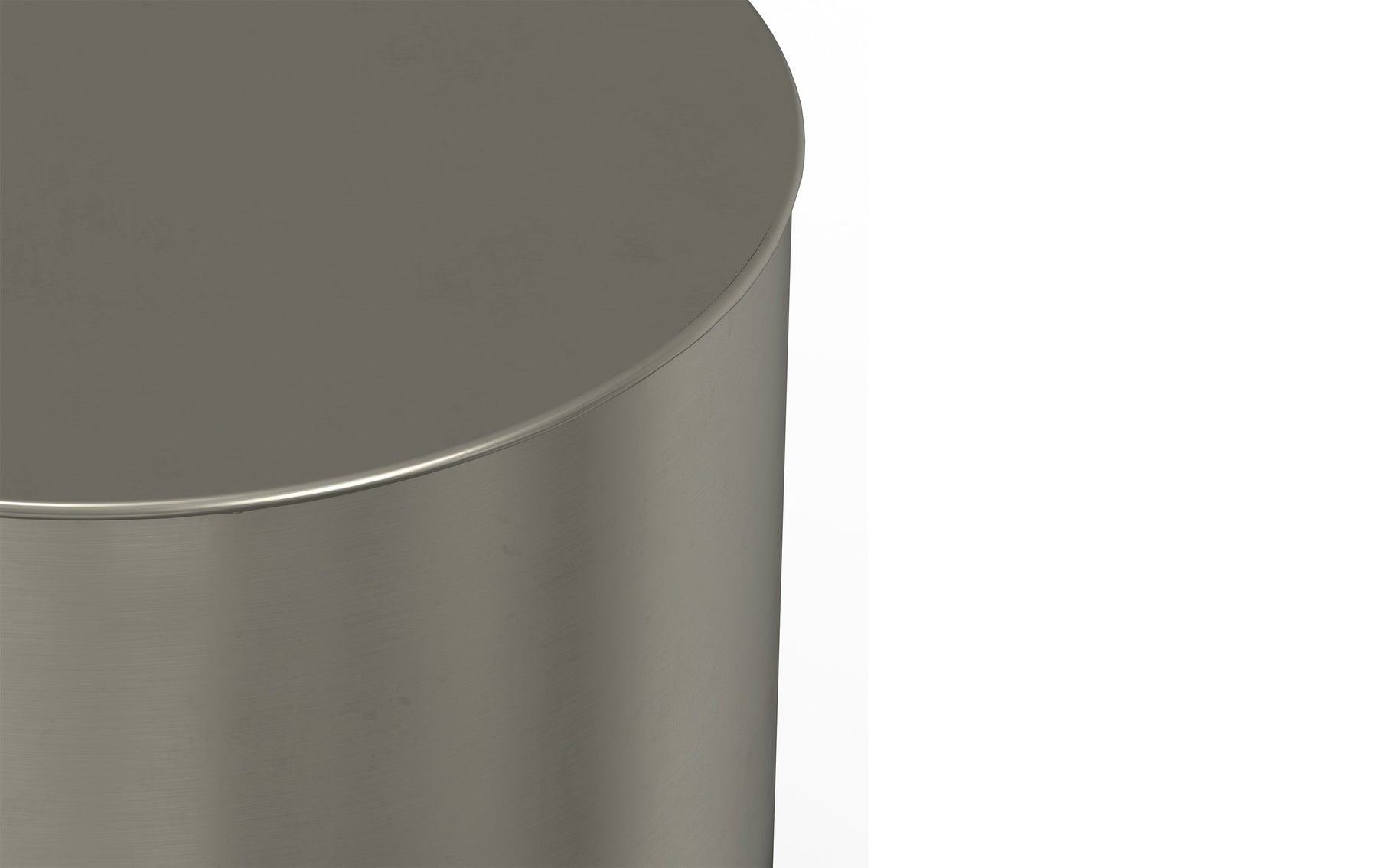Ombre Black and Silver | Curtis Metal Cylinder Accent Table