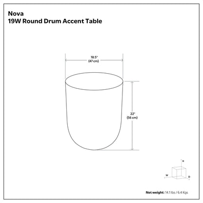 Gold Ombre | Nova Metal Side Table