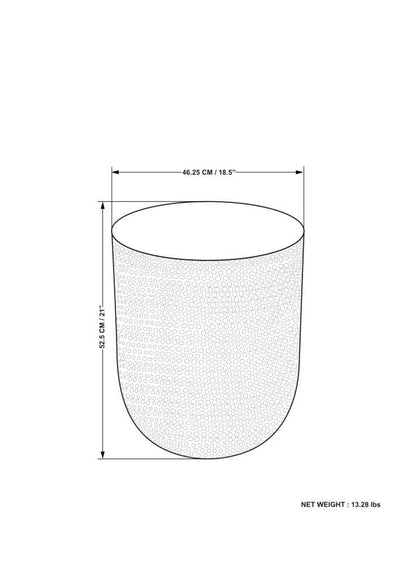 Silver Ombre | Nova Metal Side Table