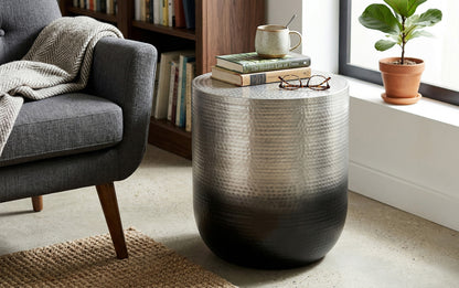 Silver Ombre | Nova Metal Side Table