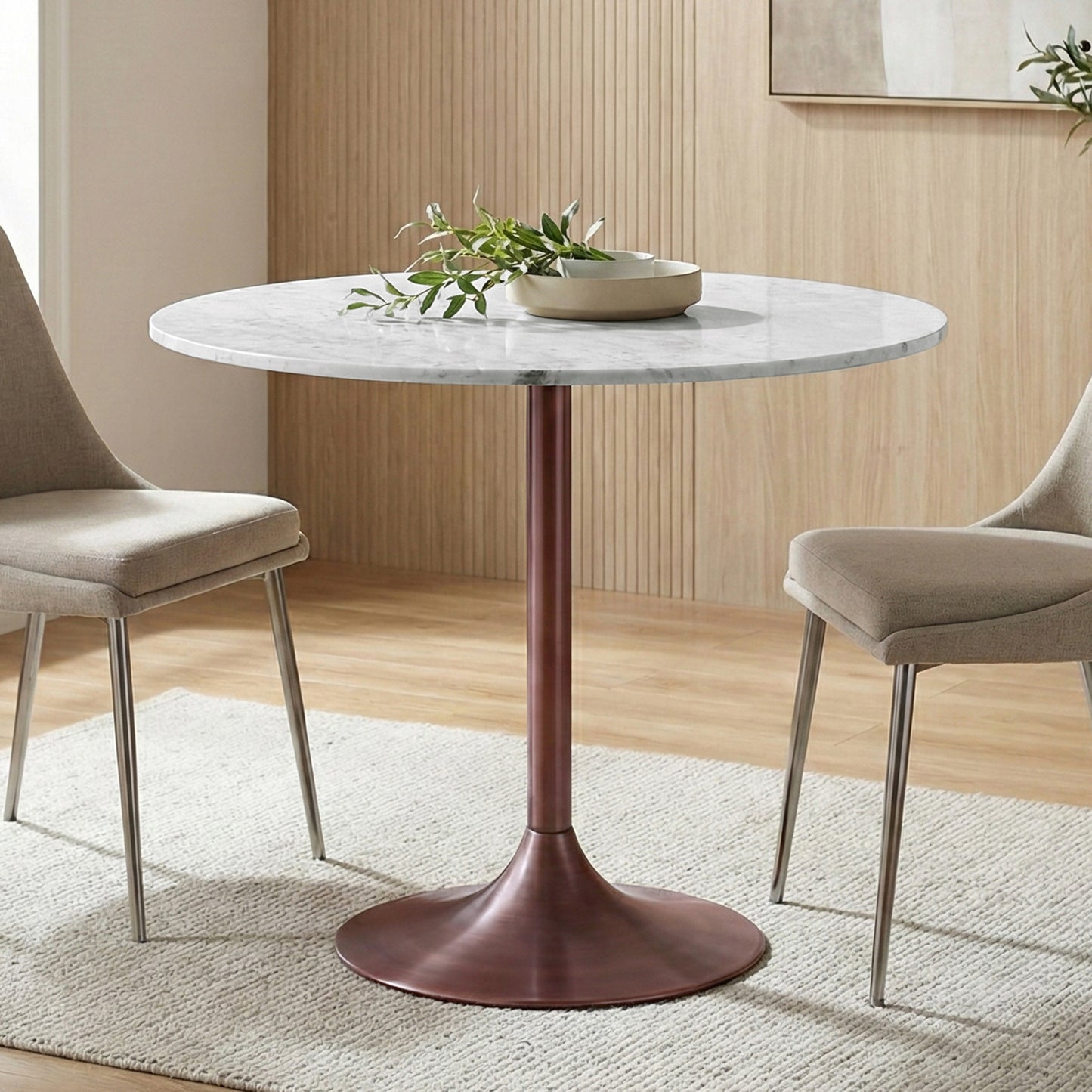 White/Copper | Osborne Dining Table
