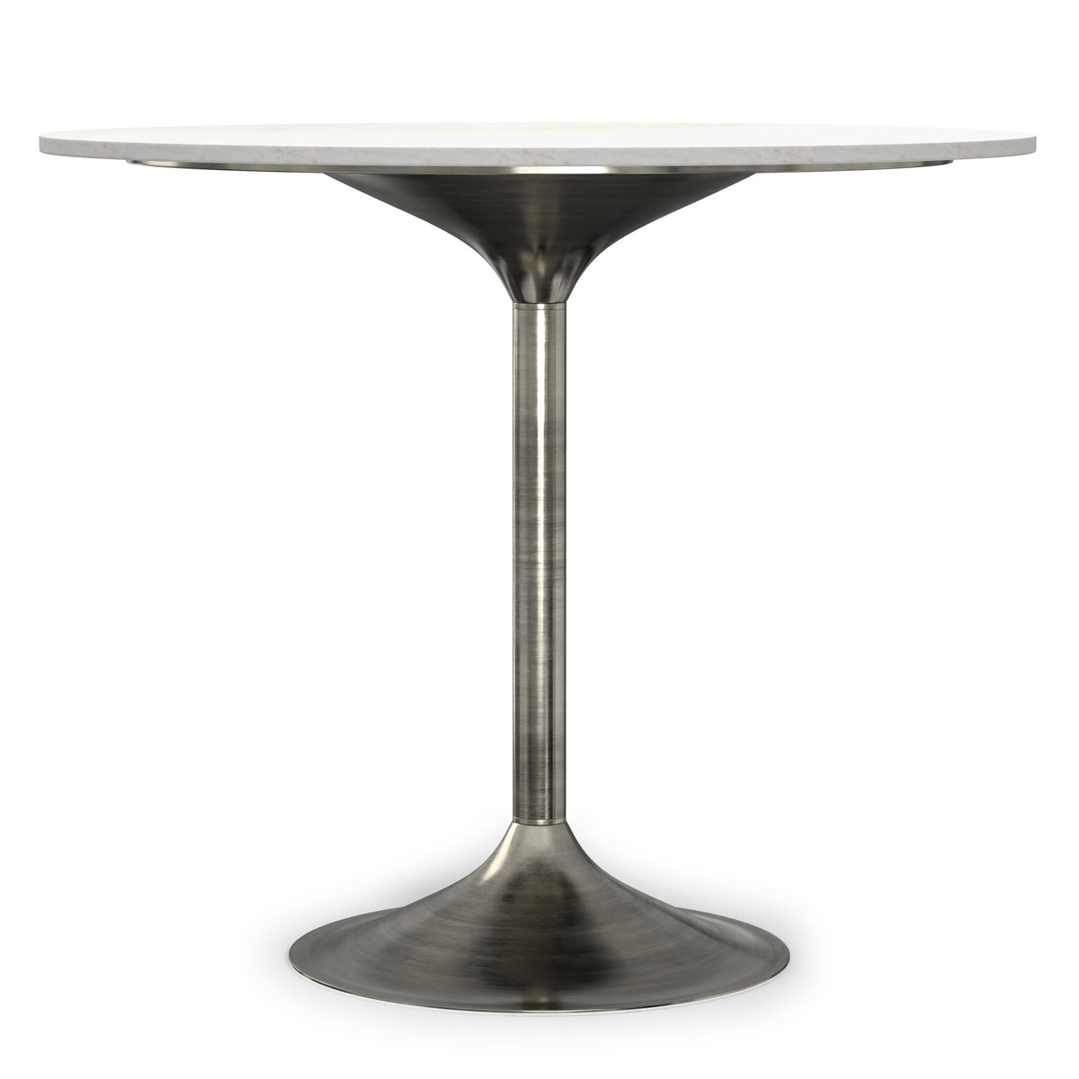 White Marble/Antique Silver | Osborne Dining Table