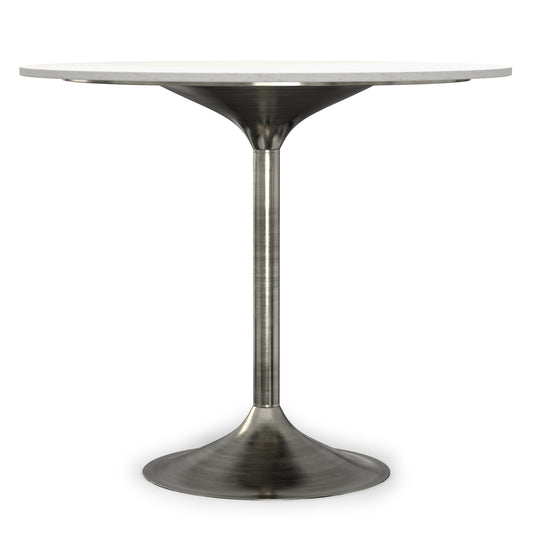White Marble/Antique Silver | Osborne Dining Table