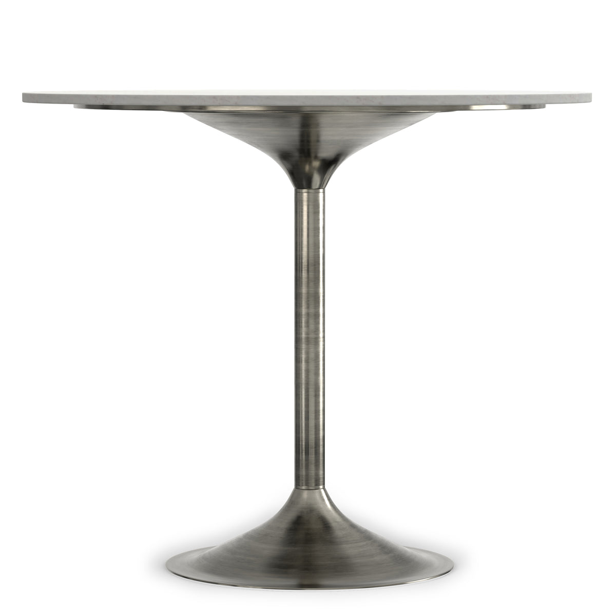 White Marble/Antique Silver | Osborne Dining Table