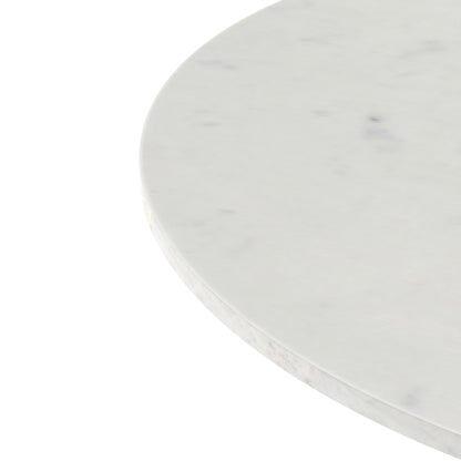 White Marble/Antique Silver | Osborne Dining Table