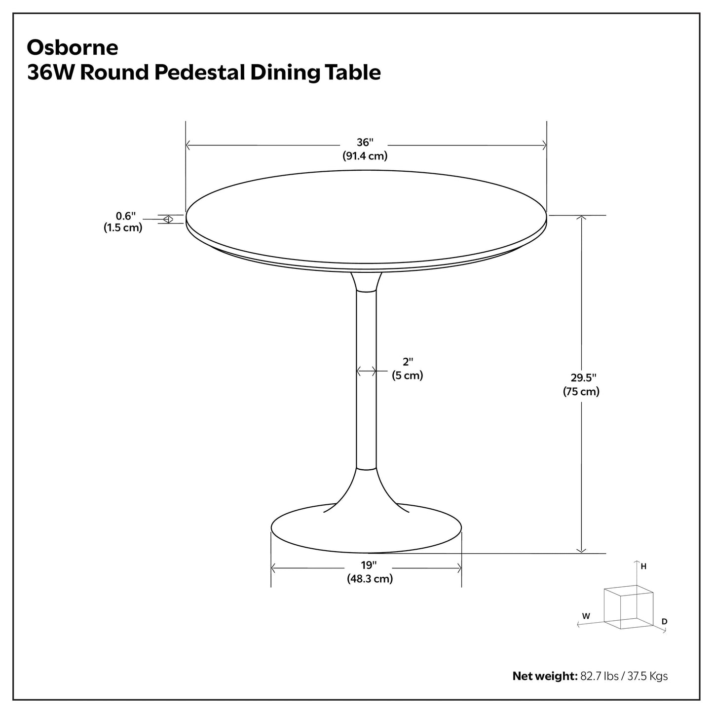 White/Antique Silver | Osborne Dining Table