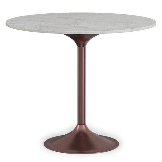 White Marble/Antique Copper | Osborne Dining Table